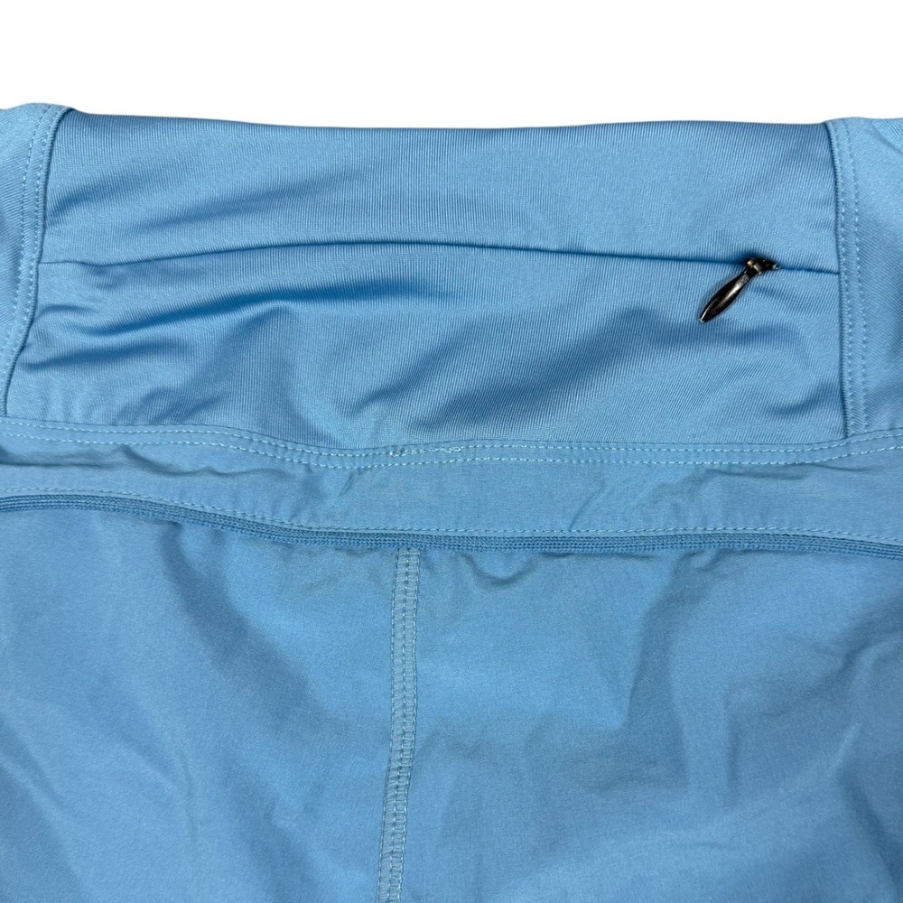 Blue Running Shorts Womens Athletic Zip Pocket Workout Activewear hotty hot - Picture 4 of 6